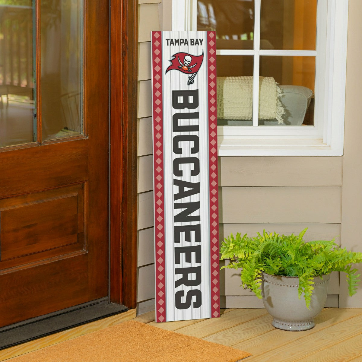 47" Double Sided Leaner, Tampa Bay Buccaneers, Christmas, NFL, Home