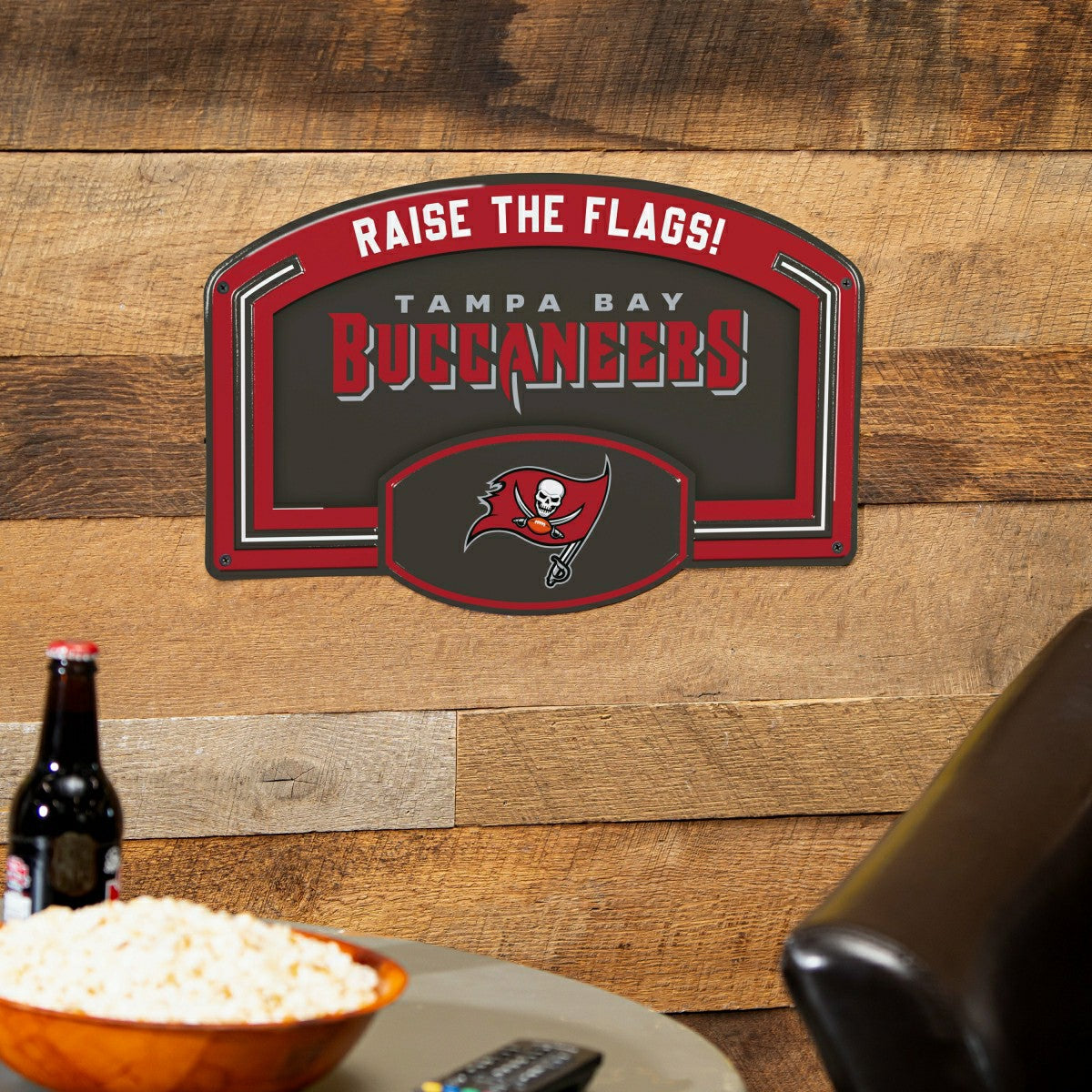 Tampa Bay Buccaneers USA Embossed Steel Wall Sign, 11" x 17", NFL, Home