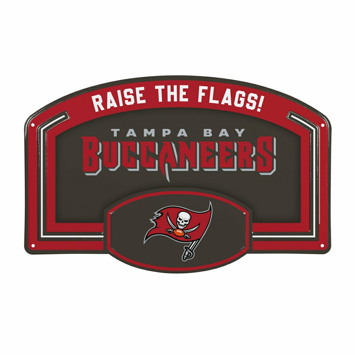 Tampa Bay Buccaneers USA Embossed Steel Wall Sign, 11" x 17", NFL, Home