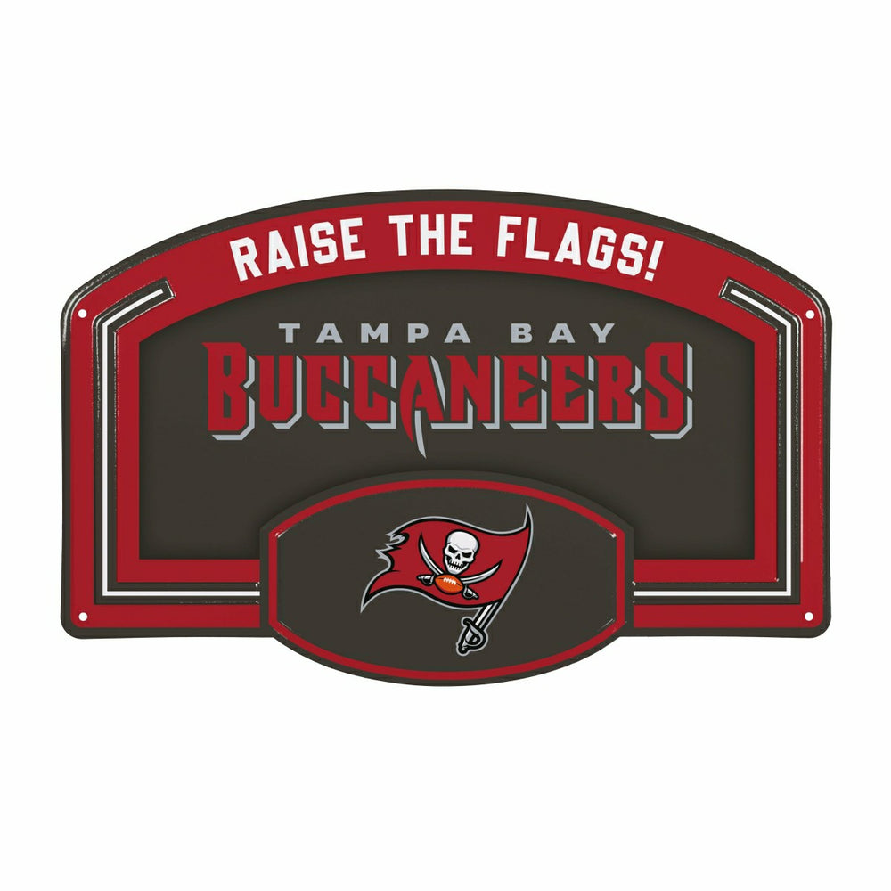 Tampa Bay Buccaneers USA Embossed Steel Wall Sign, 11" x 17", NFL, Home