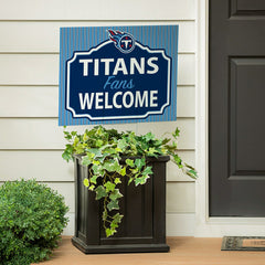 Tennessee Titans Coroplast Yard Sign, "Fans Welcome", NFL, Home