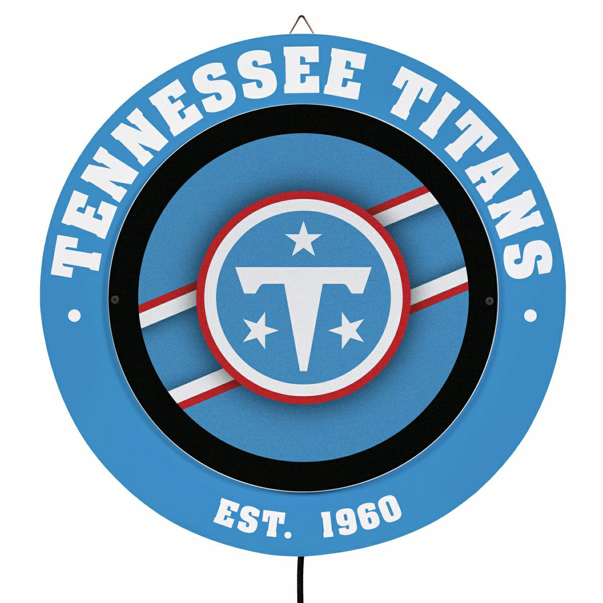 Tennessee Titans, Metal Lite, Round, NFL