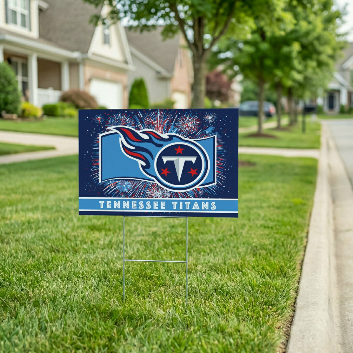 Tennessee Titans Yard Sign, Patriotic, NFL, Home