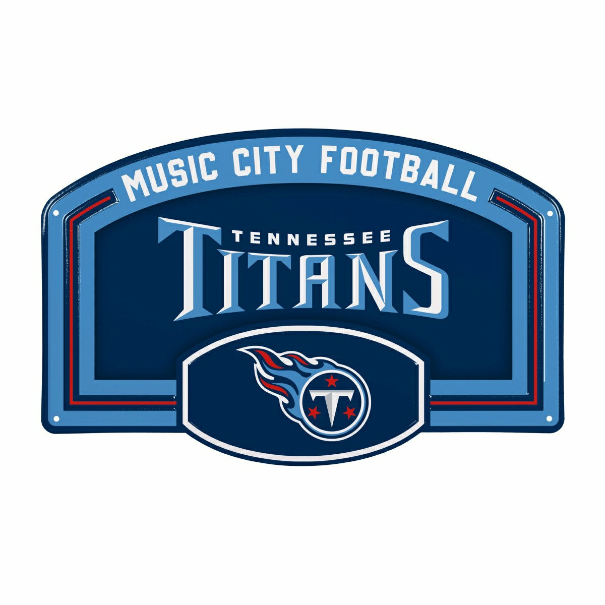 Tennessee Titans USA Embossed Steel Wall Sign, 11" x 17", NFL, Home