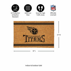Tennessee Titans Large One Color Coir Mat, 36"x24", NFL