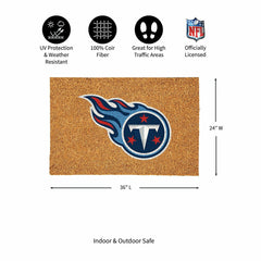 Tennessee Titans Large Full Color Coir Mat, 36"x24", NFL