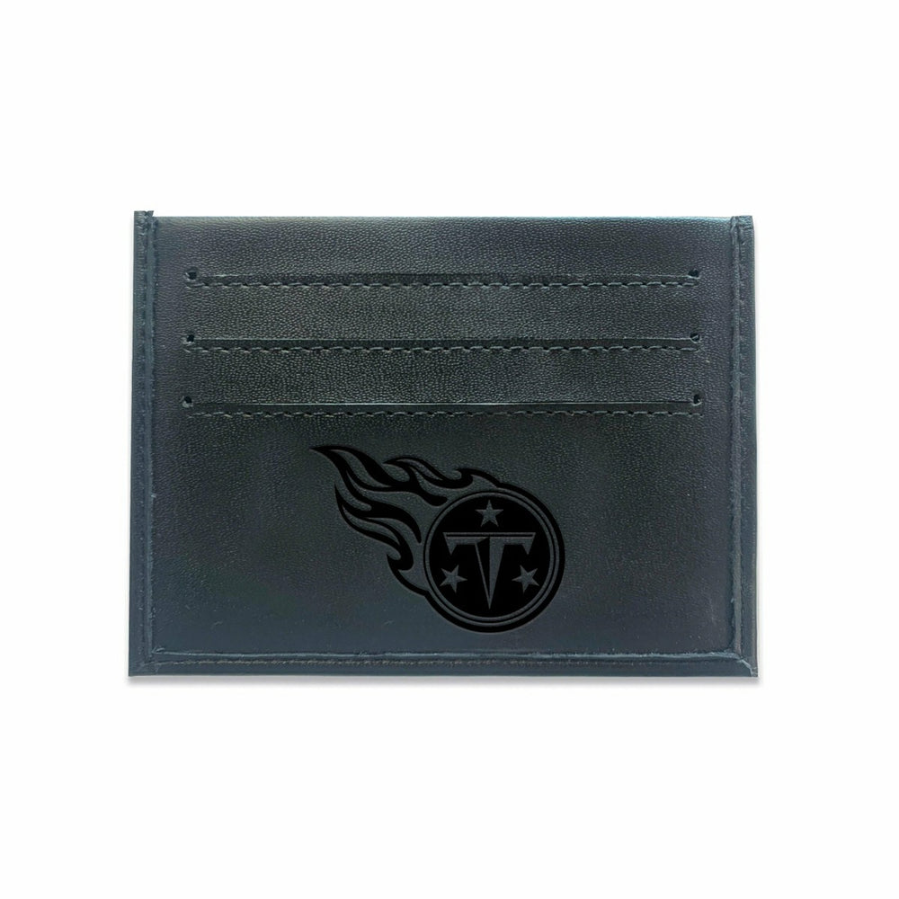 Front Pocket Wallet w/ RFID Blocking, Tennessee Titans, Black, NFL, Home