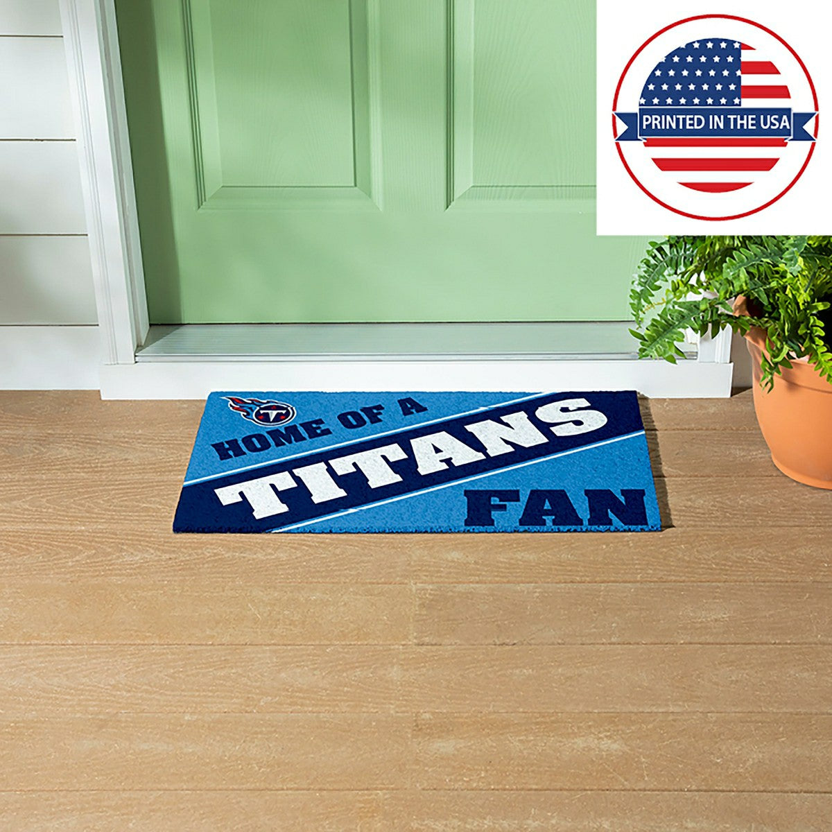 Tennessee Titans, PVC Mat COLOR, Home of a Fan, NFL