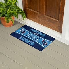 28" x 16" PVC Trapper Mat, Come Back with Tickets, Tennessee Titans, NFL