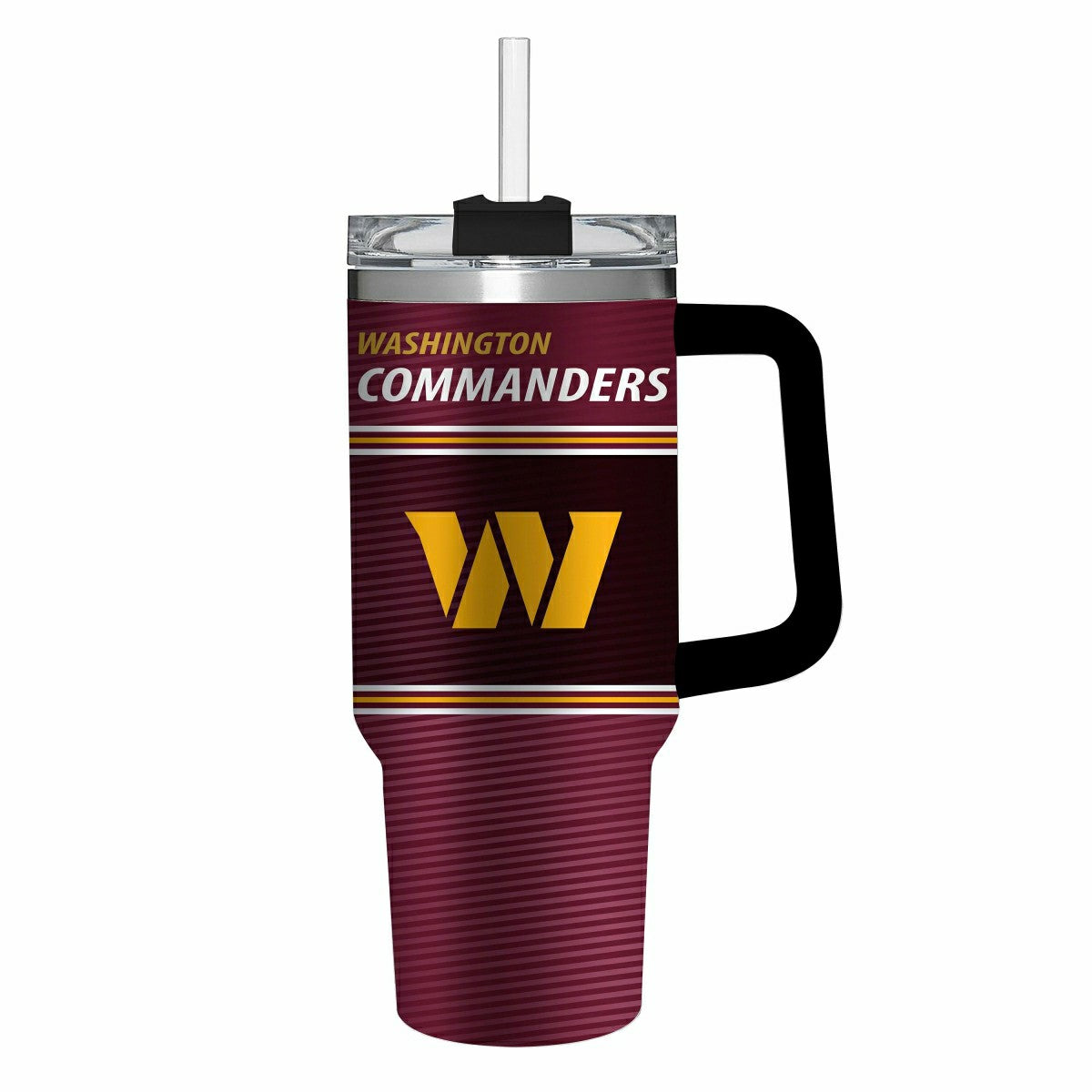 40oz Stainless Steel Canyon Cup w/ Straw, Washington Commanders, NFL, Home