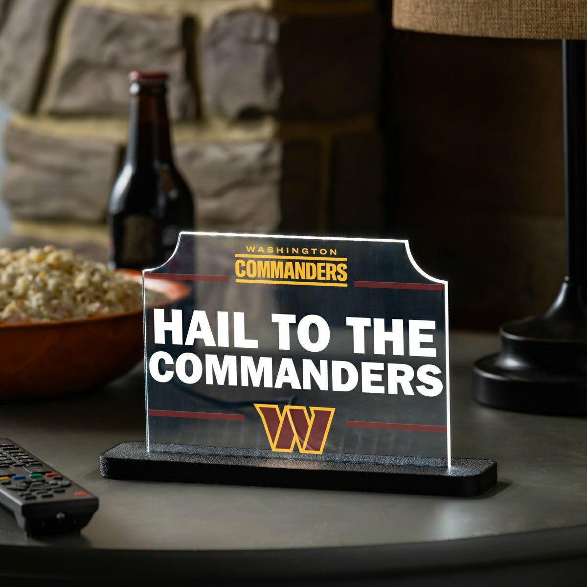 Washington Commanders NFL Football Rectangle Desklite LED Decor, NFL, Home