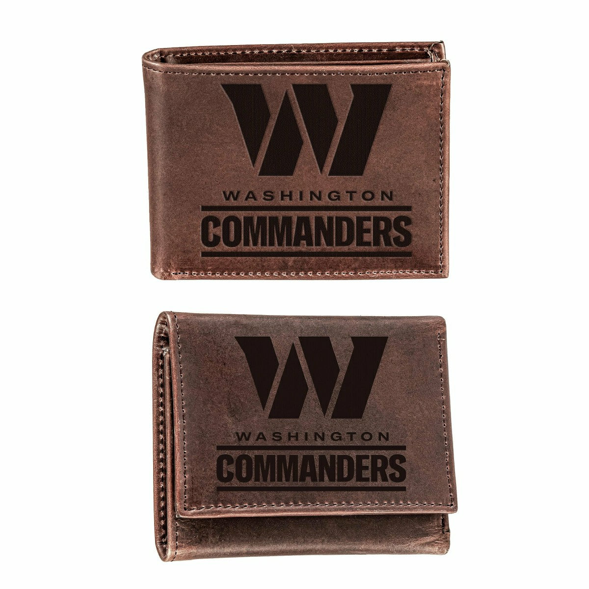 Washington Commanders, Bi-Fold and Tri-Fold Wallet Gift Set, Brown, NFL, Home