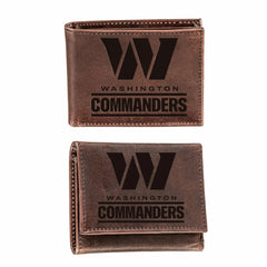 Washington Commanders, Bi-Fold and Tri-Fold Wallet Gift Set, Brown, NFL, Home