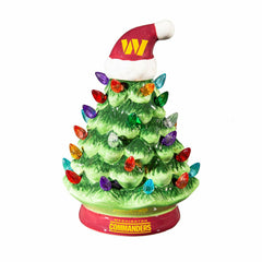 8" LED Ceramic Christmas Tree, Washington Commanders, NFL, Home