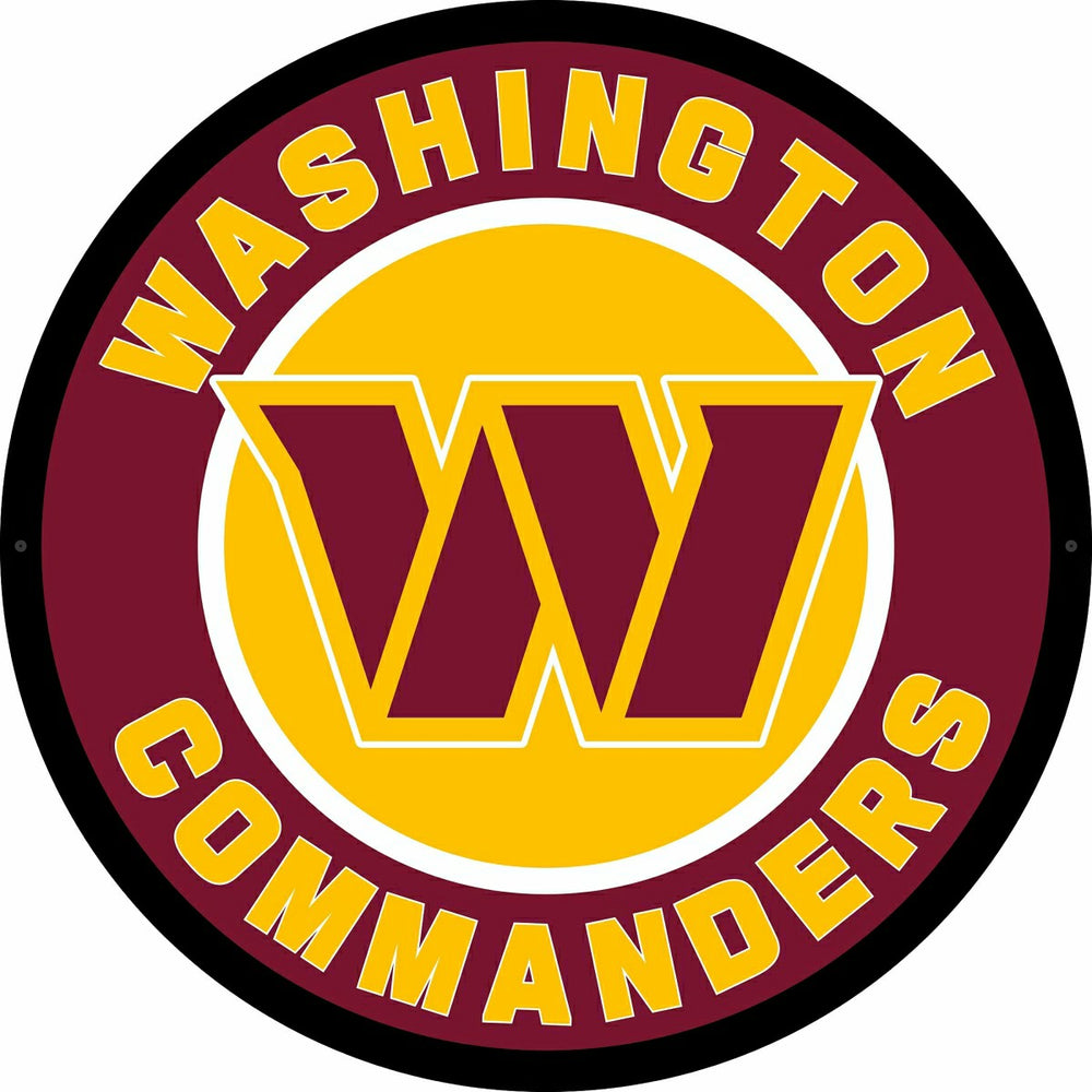 LED Wall Decor, Round, Washington Commanders, NFL, Home