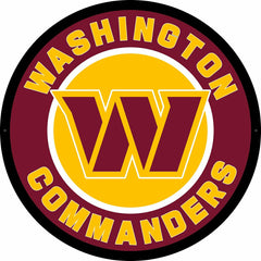 LED Wall Decor, Round, Washington Commanders, NFL, Home