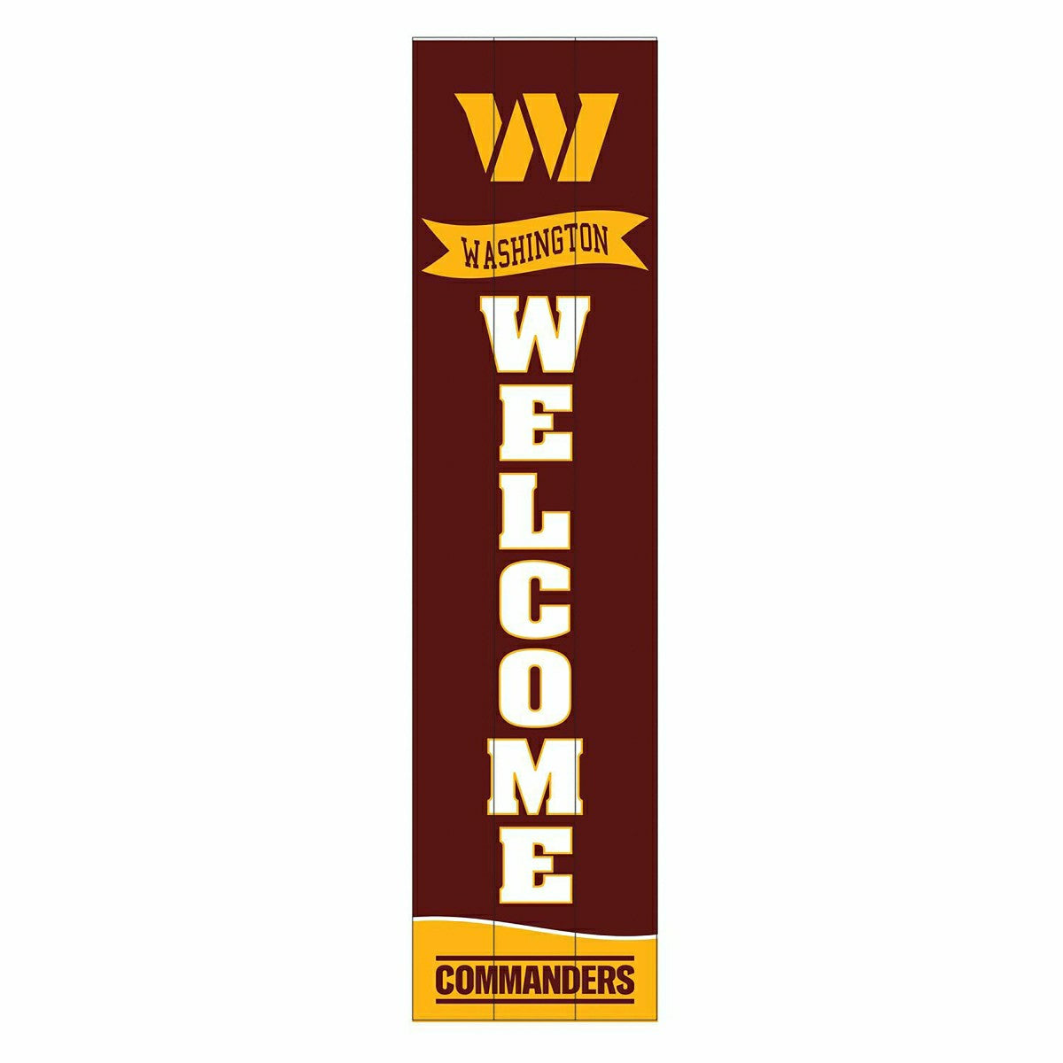 Washington Commanders Large Single Sided Leaner, 46", NFL, Home