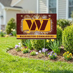 Washington Commanders Yard Sign, Patriotic, NFL, Home
