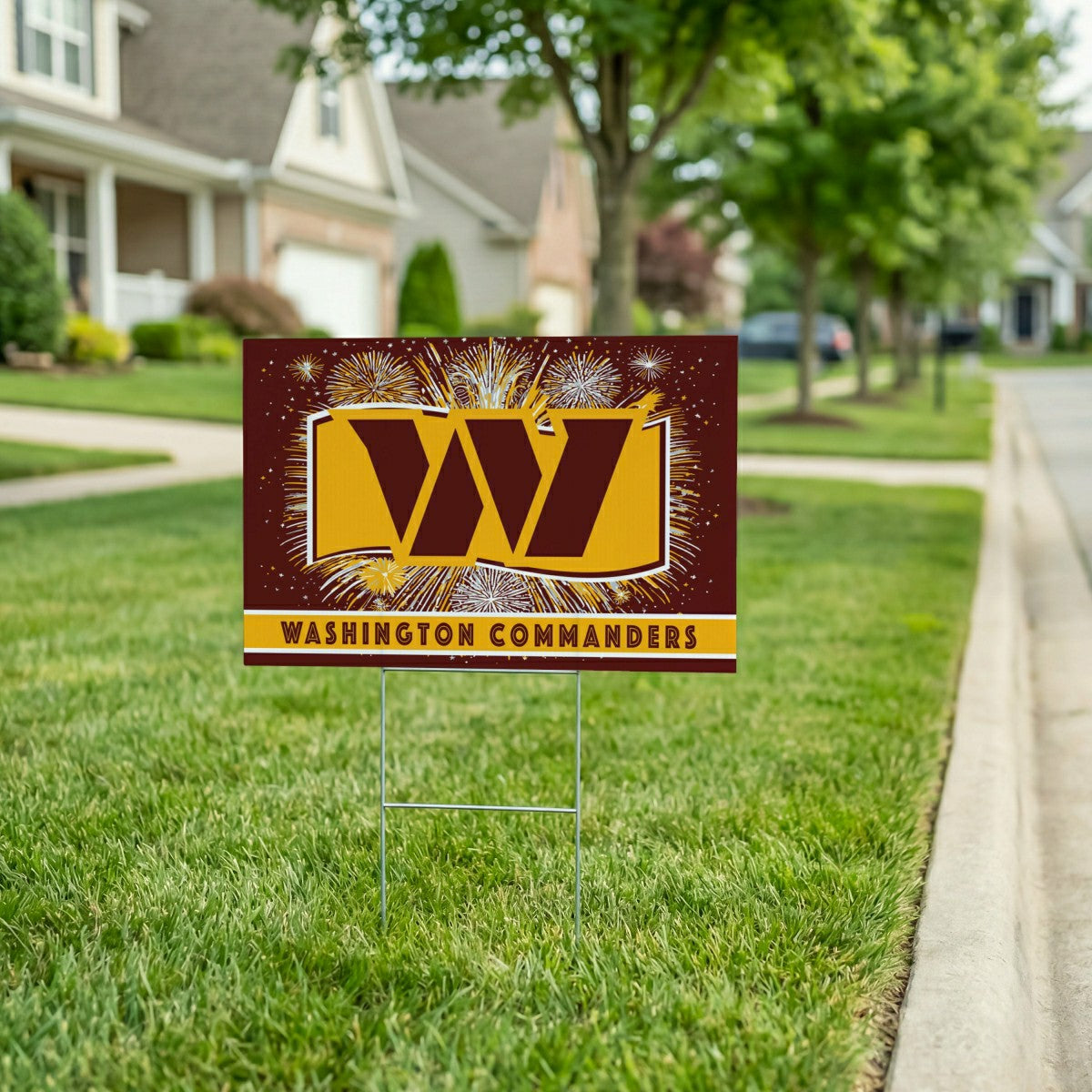 Washington Commanders Yard Sign, Patriotic, NFL, Home