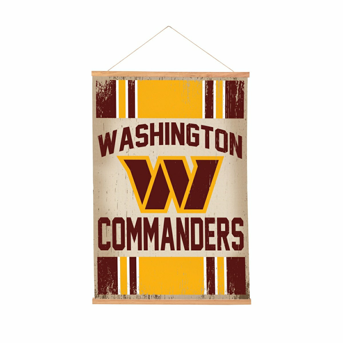 Washington Commanders, Canvas Wall Tapestry, Medium, 36x24, NFL, Home