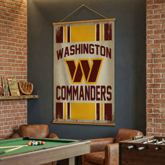 Washington Commanders, Canvas Wall Tapestry, Large, 54x36, NFL, Home