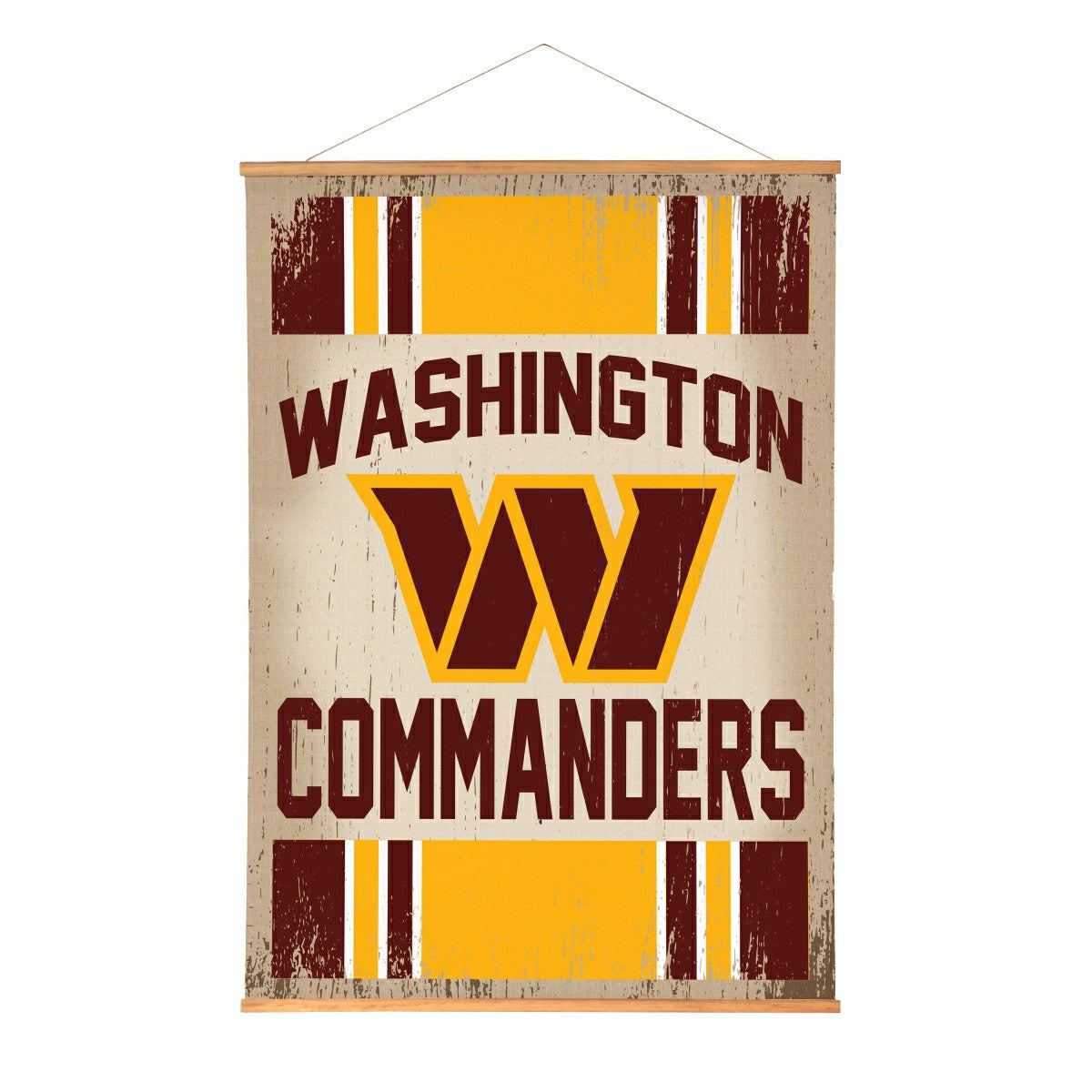 Washington Commanders, Canvas Wall Tapestry, Large, 54x36, NFL, Home