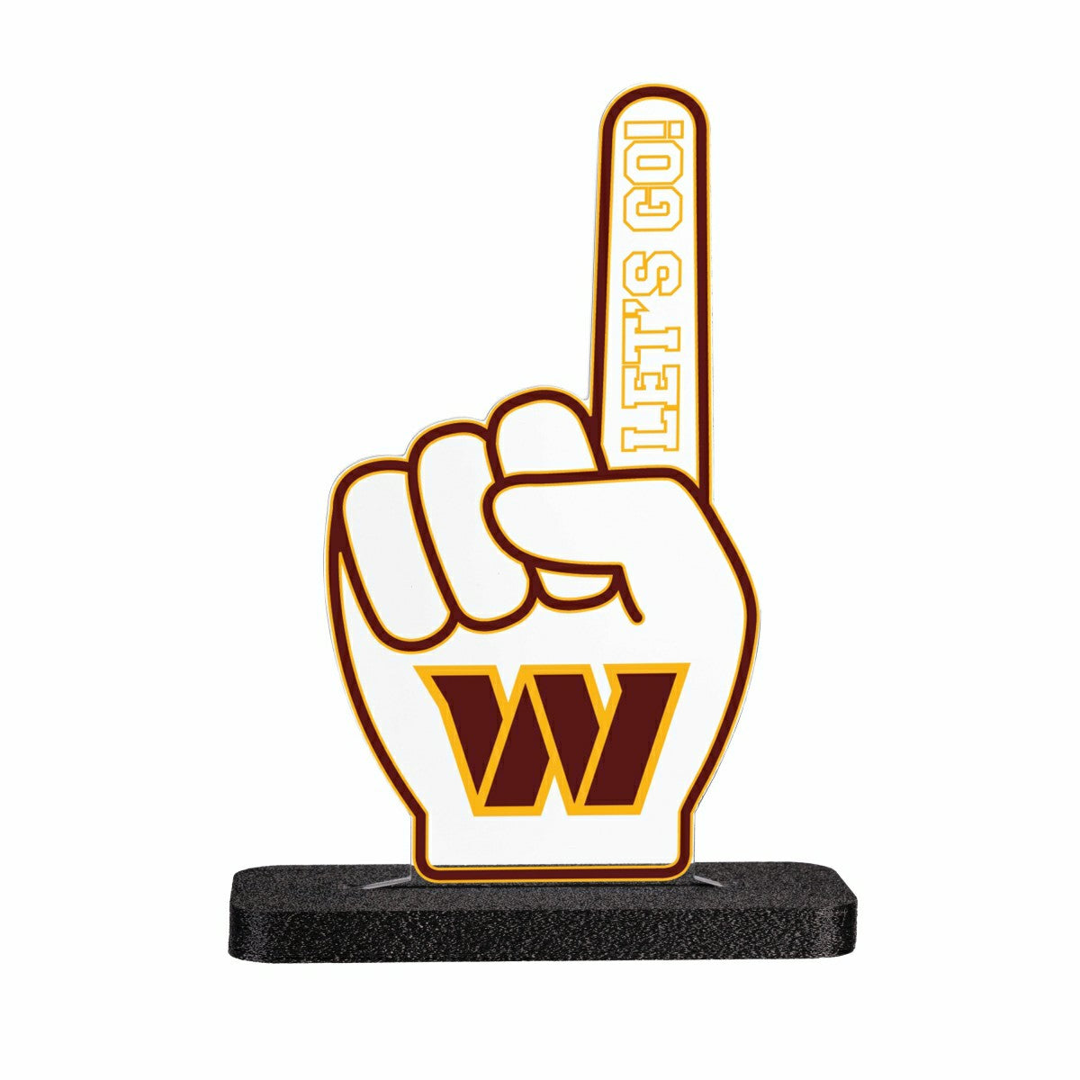 Washington Commanders NFL Football Foam Finger Desklite LED Decor, NFL, Home