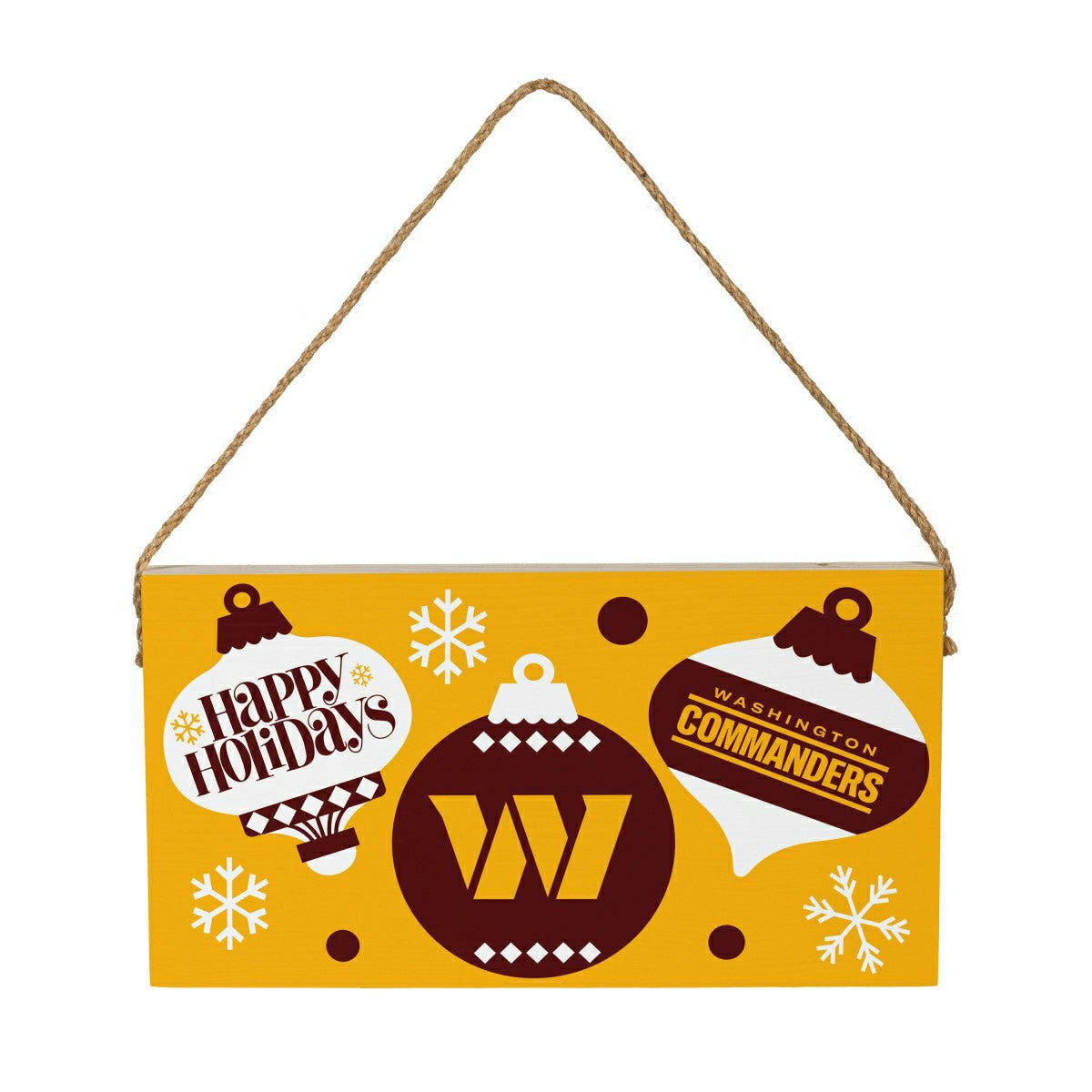 Washington Commanders Holiday Wood Wall Sign, 6x11, NFL, Home
