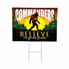 Washington Commanders Yard Sign, Bigfoot, NFL, Home