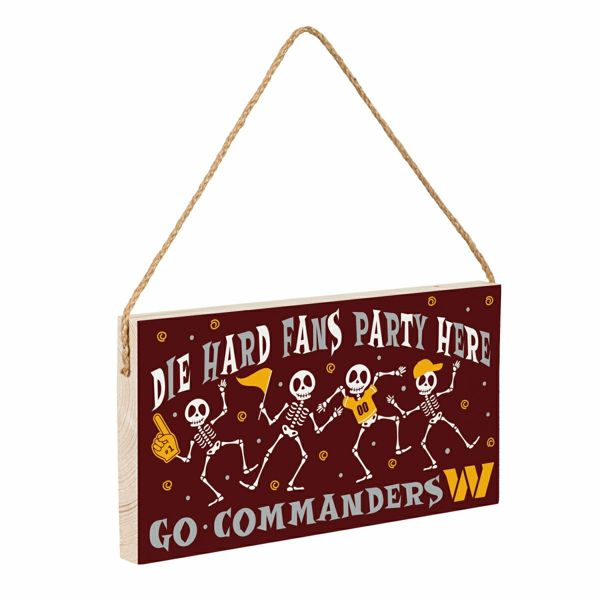 Washington Commanders Halloween Wood Wall Sign, 6x11, NFL, Home