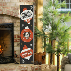 Anaheim Ducks Christmas Double Sided Large Leaner, 47", NHL, Home