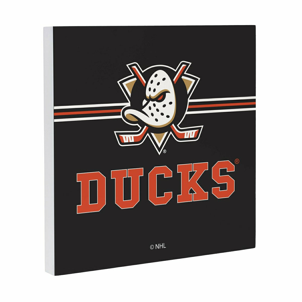 Anaheim Ducks Wood Wall Sign, 12x12, NHL, Home