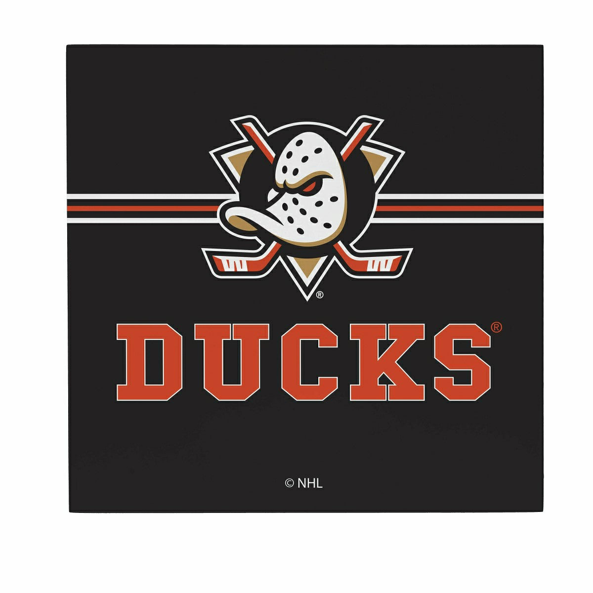 Anaheim Ducks Wood Wall Sign, 12x12, NHL, Home