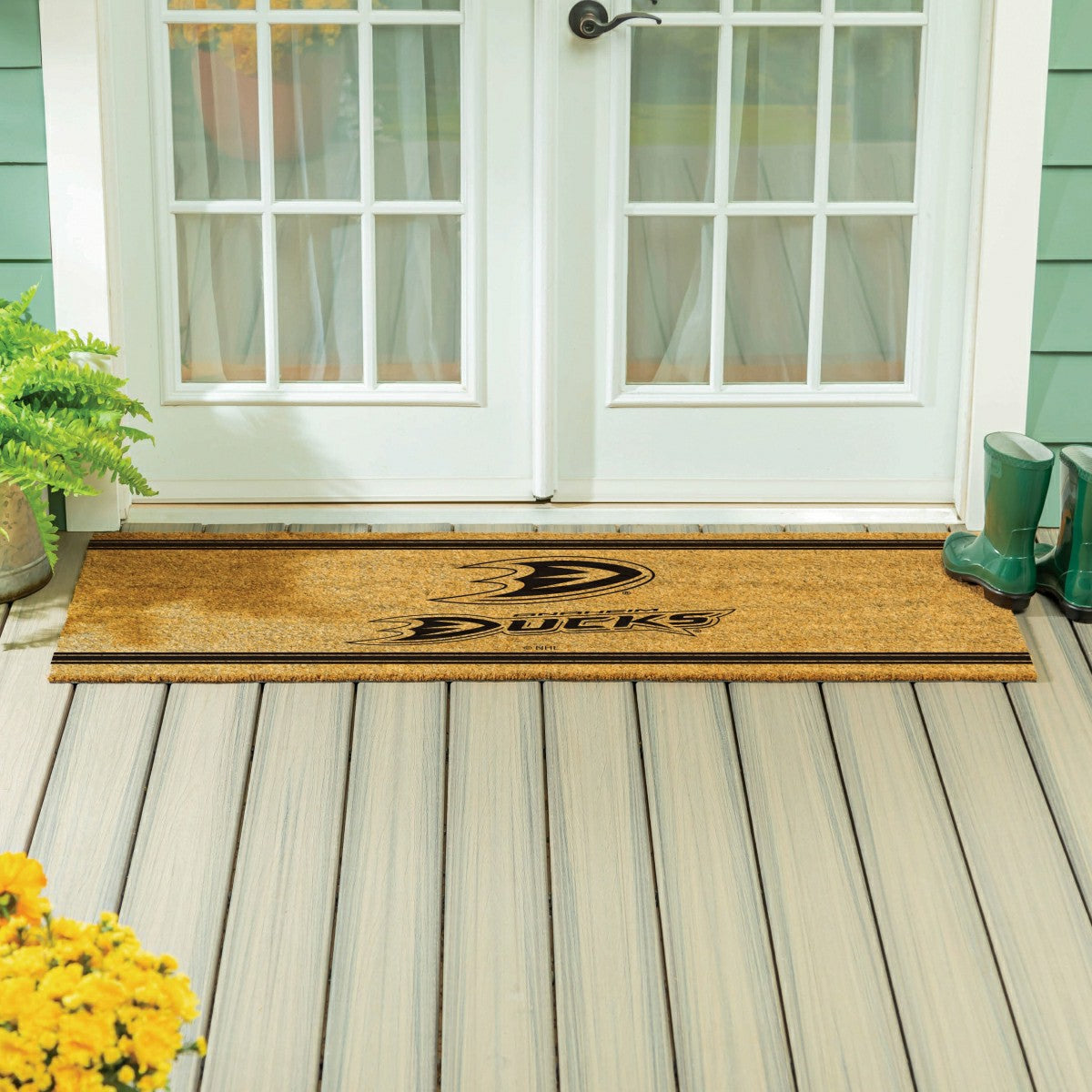 Anaheim Ducks Extra Large One Color Coir Mat, 60"x24", NHL