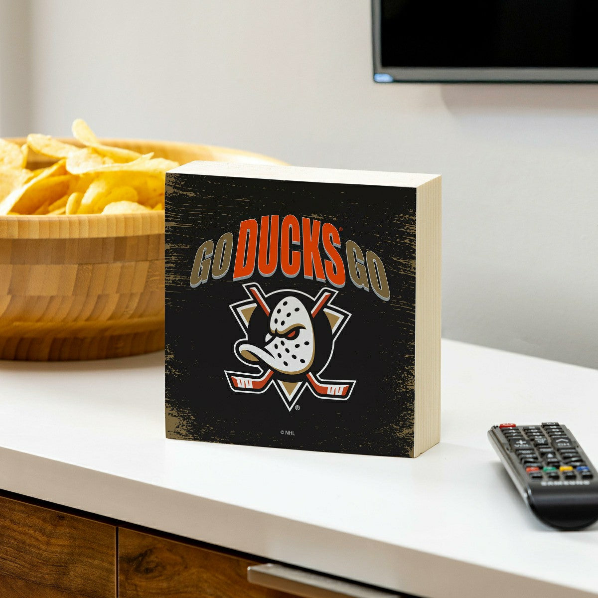 Anaheim Ducks Plock, Down Home Fans, 6x6, NHL, Home
