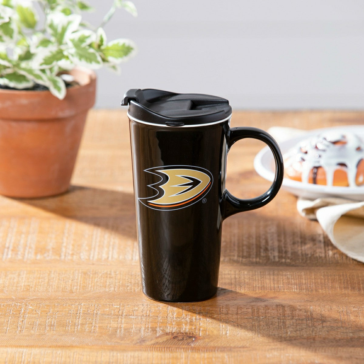Boxed Travel Latte Cup, Anaheim Ducks, NHL, Home