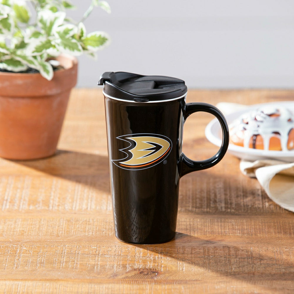 Boxed Travel Latte Cup, Anaheim Ducks, NHL, Home
