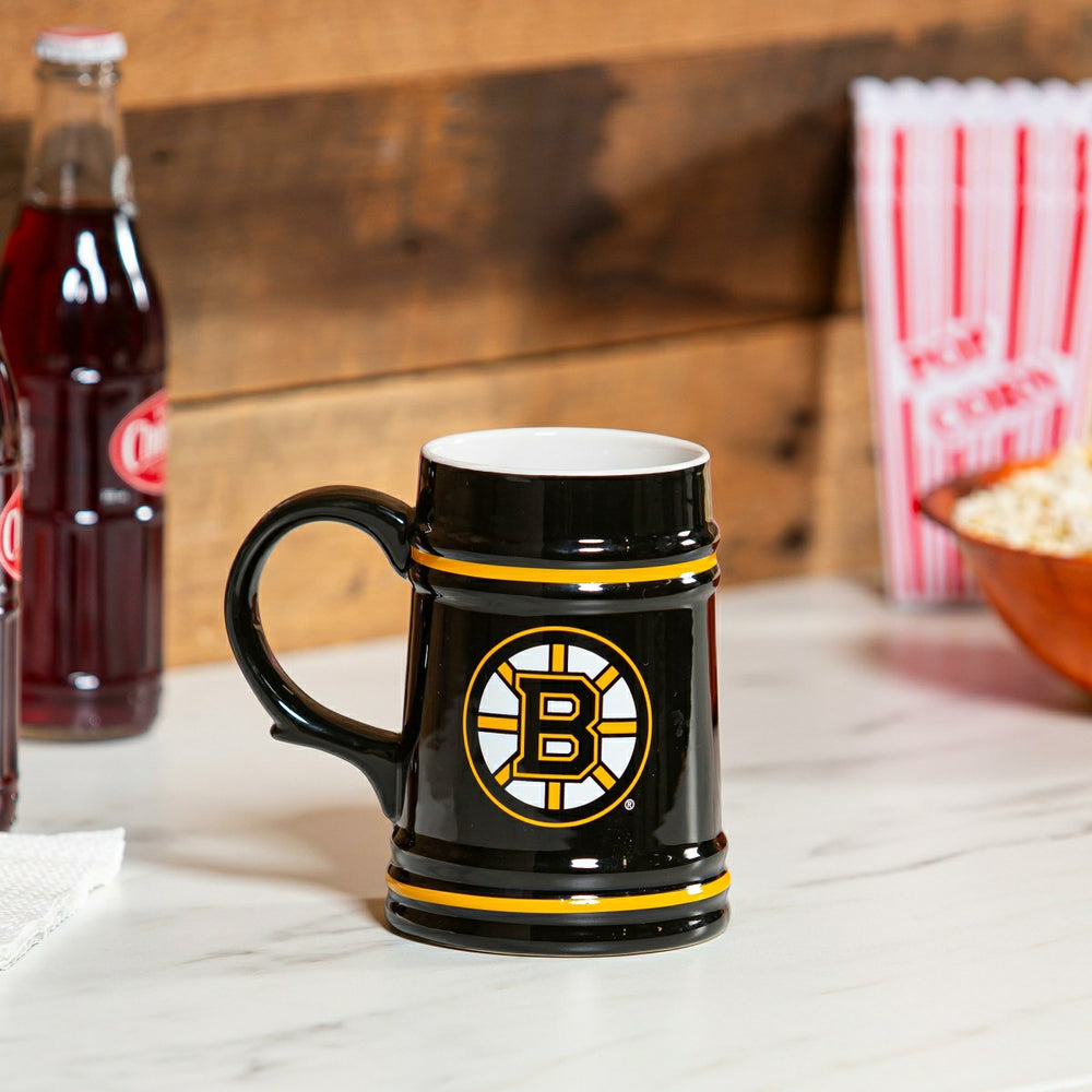 Boston Bruins Ceramic Stein Cup, 24oz, NHL, Home