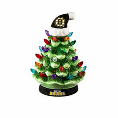 8" LED Ceramic Christmas Tree, Boston Bruins, NHL, Home