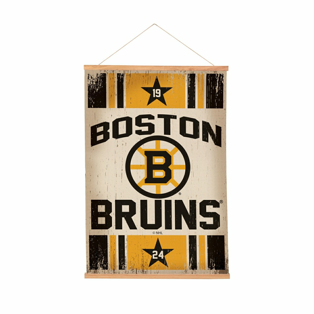 Boston Bruins, Canvas Wall Tapestry, Medium, 36x24, NHL, Home
