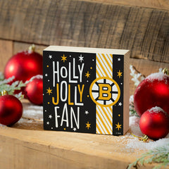 Boston Bruins Block, Holiday, 6x6, NHL, Home