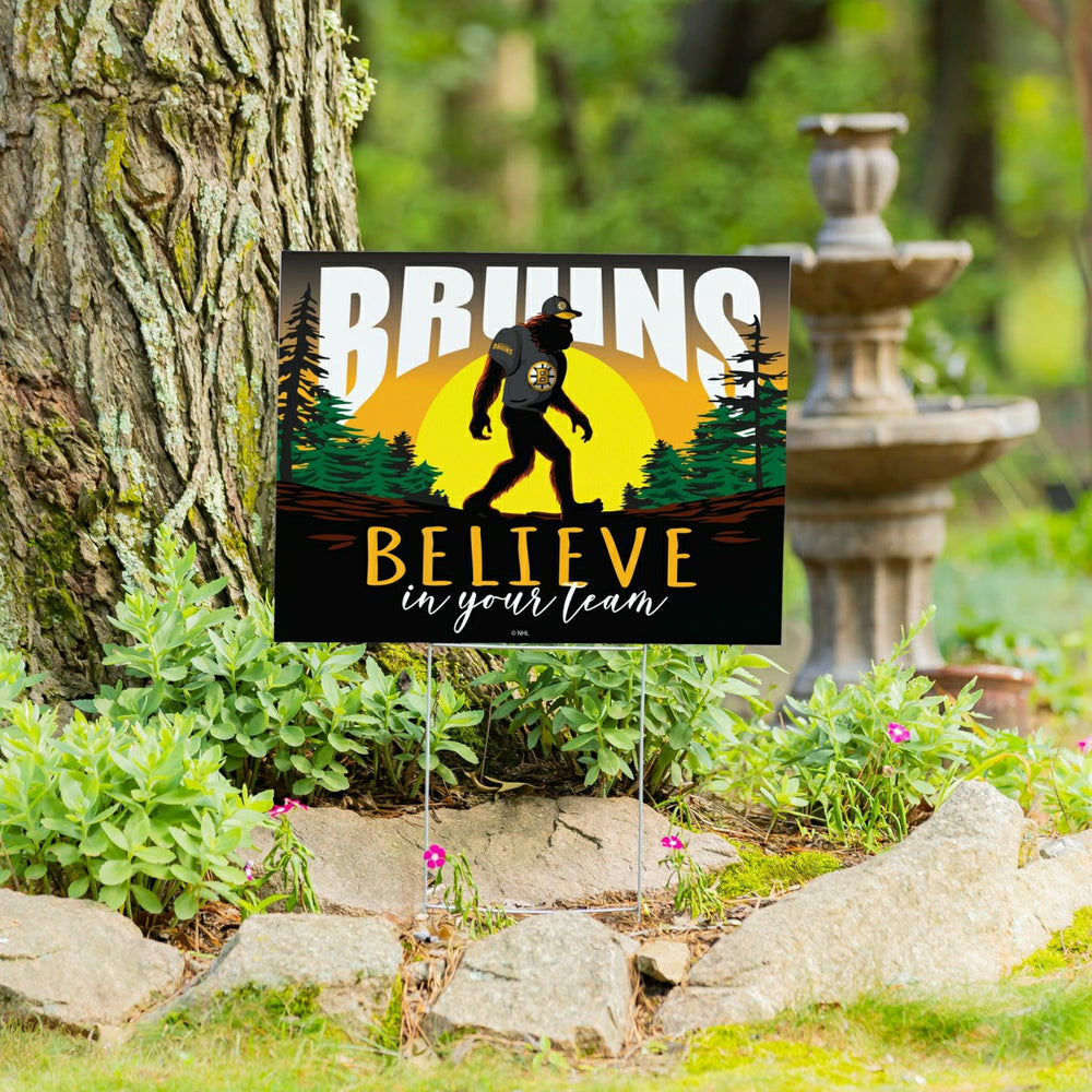Boston Bruins Coroplast Yard Sign, Bigfoot, NHL, Home