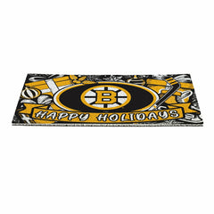 Boston Bruins Holiday PVC Mat, 28"x16", NHL