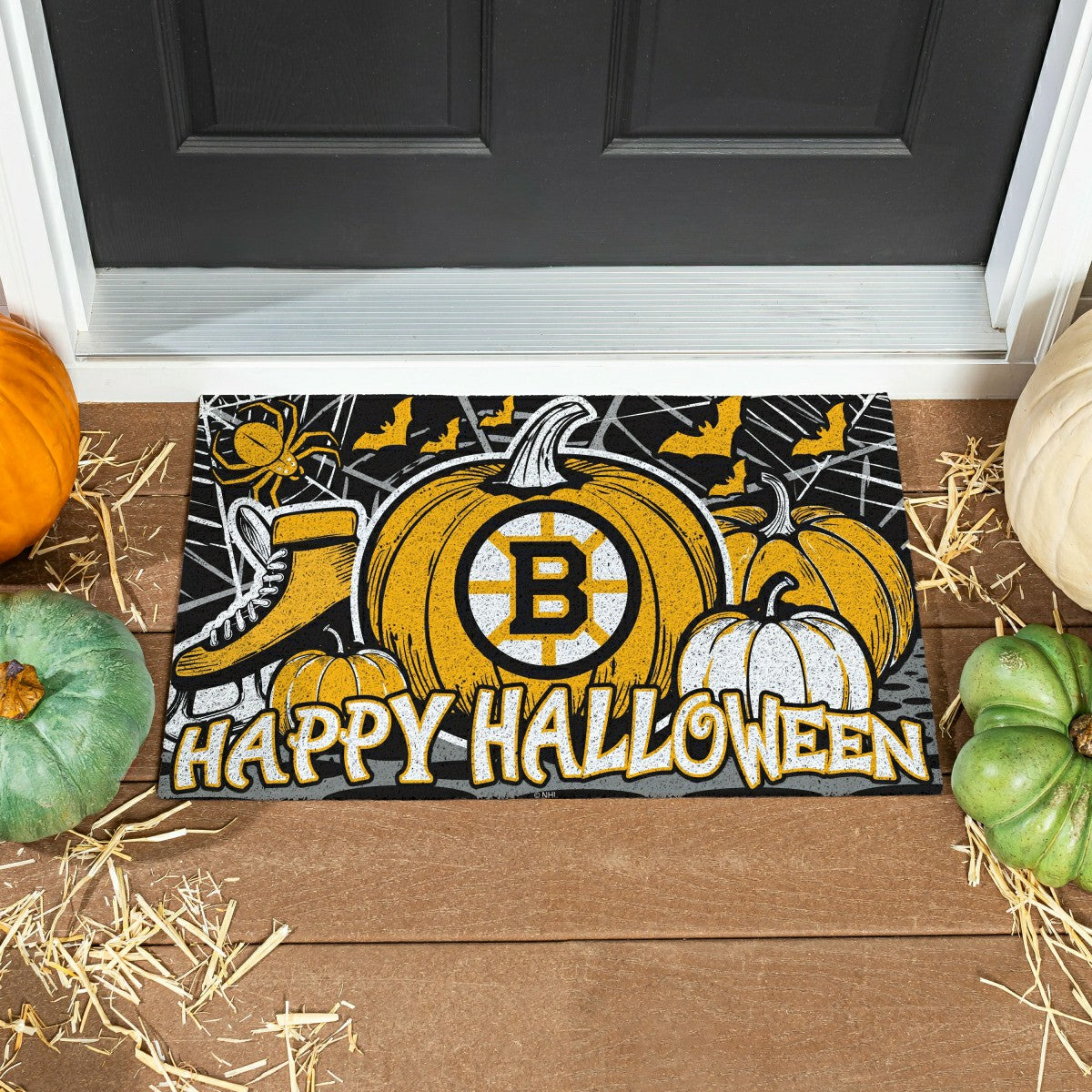Boston Bruins Halloween PVC Mat, 28"x16", NHL