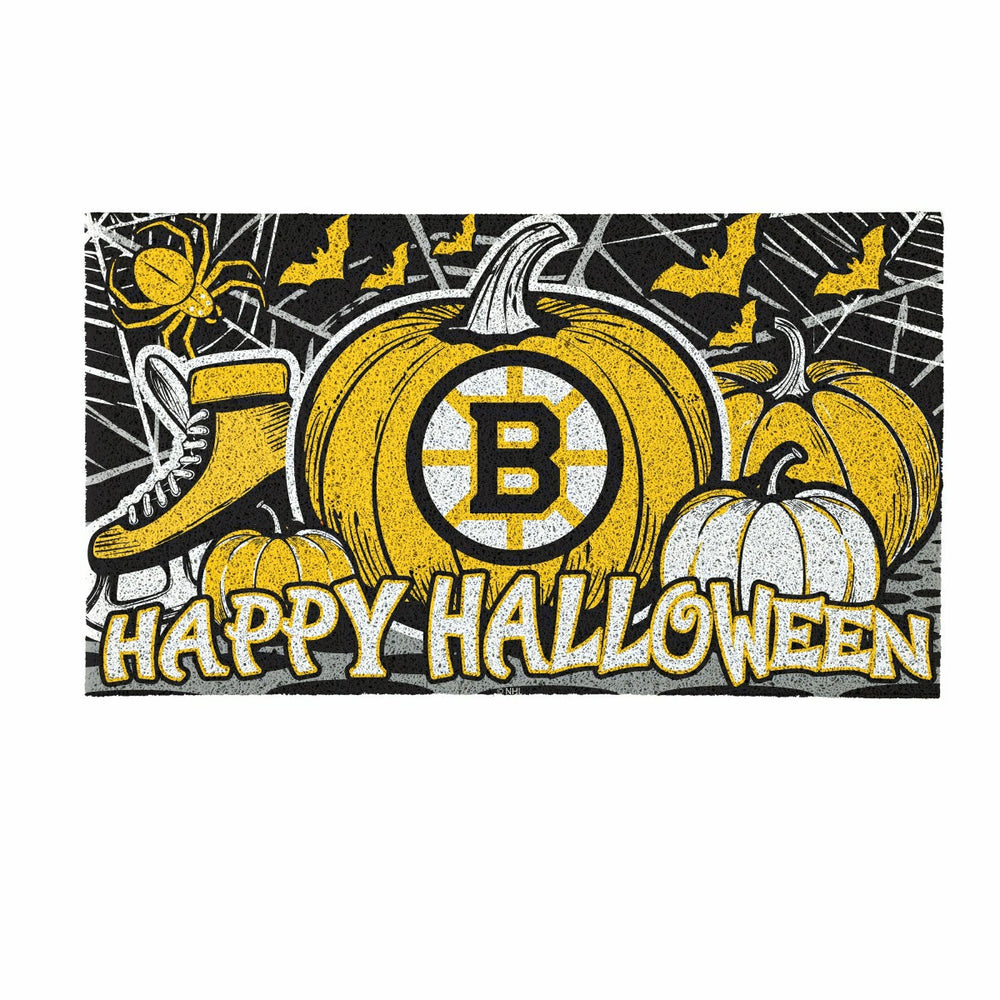 Boston Bruins Halloween PVC Mat, 28"x16", NHL