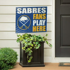Buffalo Sabres Coroplast Yard Sign "Fans Play Here", NHL, Home
