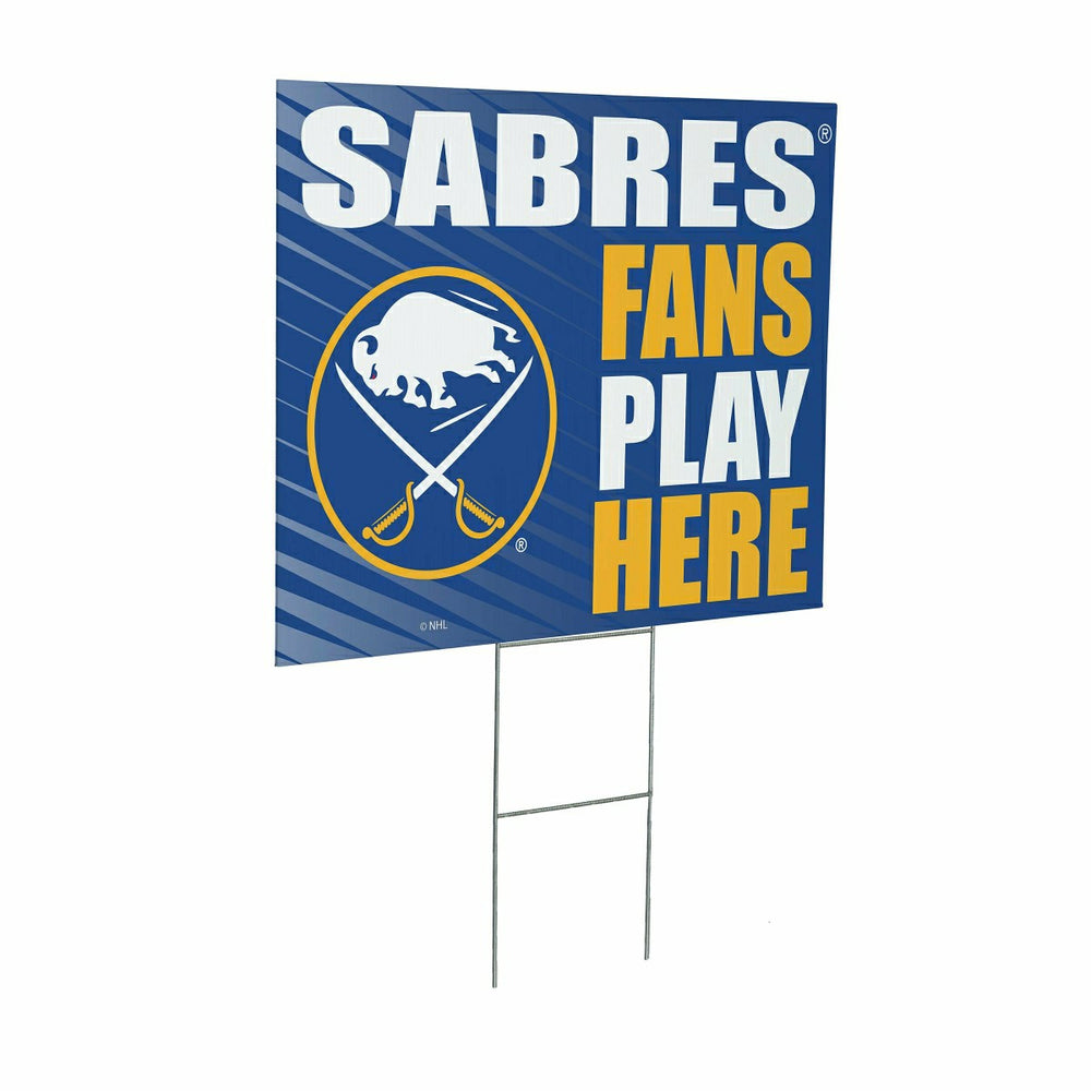 Buffalo Sabres Coroplast Yard Sign "Fans Play Here", NHL, Home