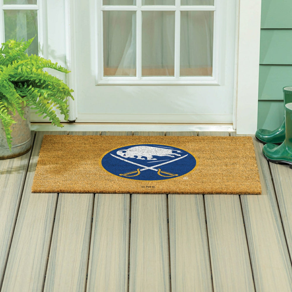 Buffalo Sabres Large Full Color Coir Mat, 36"x24", NHL