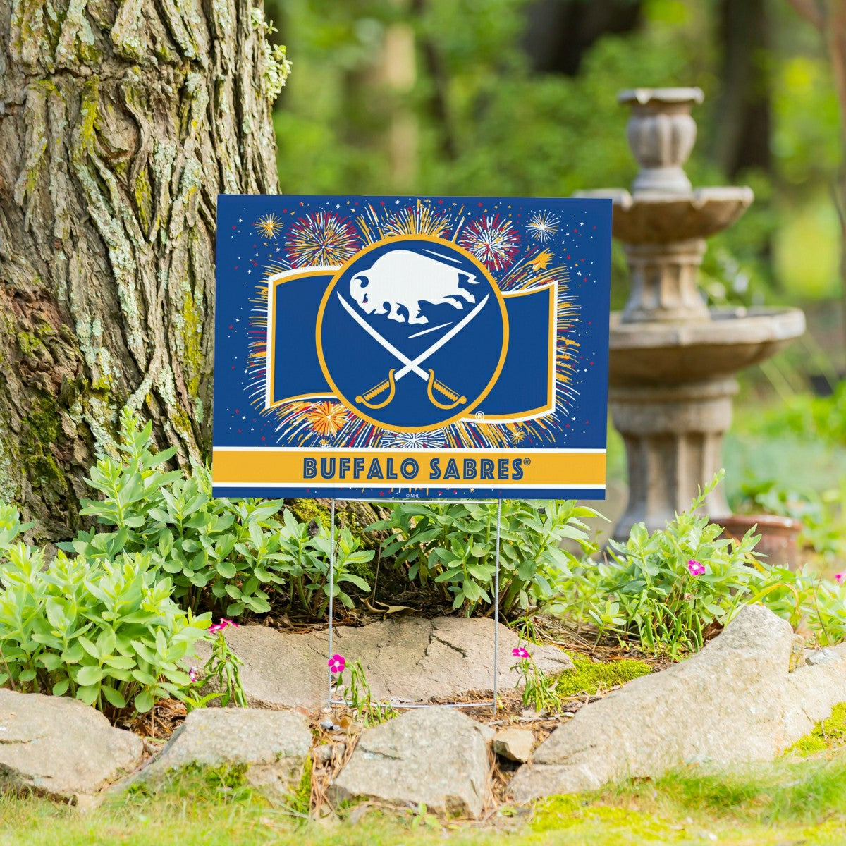 Buffalo Sabres Yard Sign, Patriotic, NHL, Home