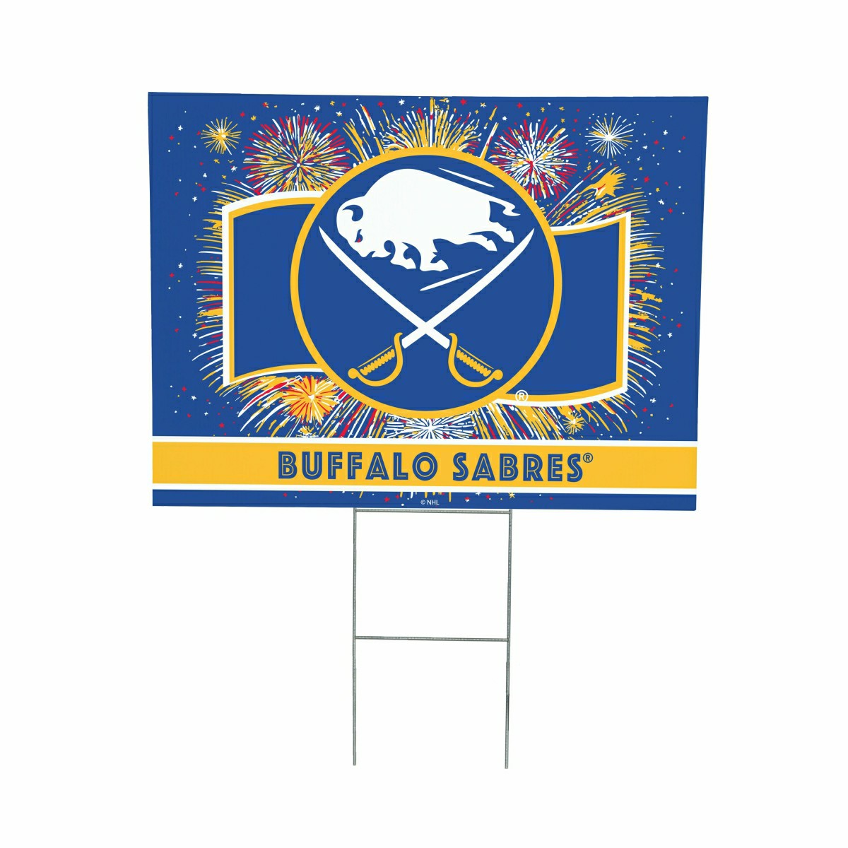 Buffalo Sabres Yard Sign, Patriotic, NHL, Home